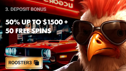Rooster Bet app cashier and deposit screen