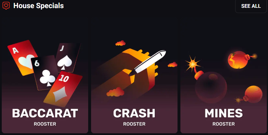 Rooster Bet bonus terms and breakdown screen